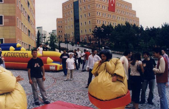 Can Rendeci and me as Sumo Fighters - Can Rendeci ve ben sumo grei yaparken